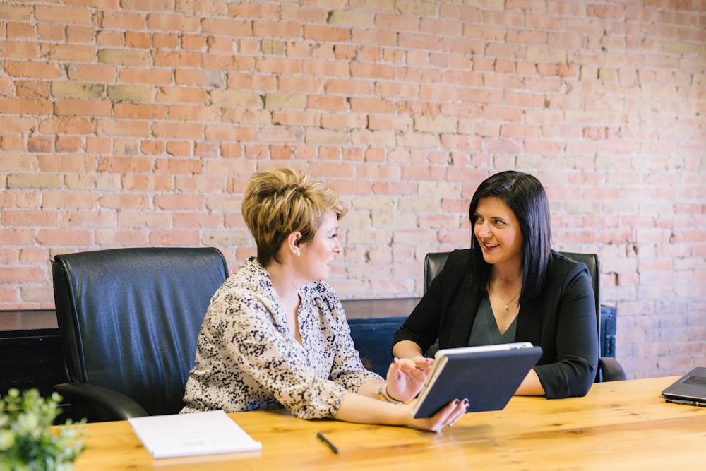 A user interview session